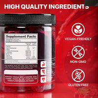 creatine gummies and vitamins mit hochwertigen Zutaten, veganfreundlich, glutenfrei und nicht-GMO.