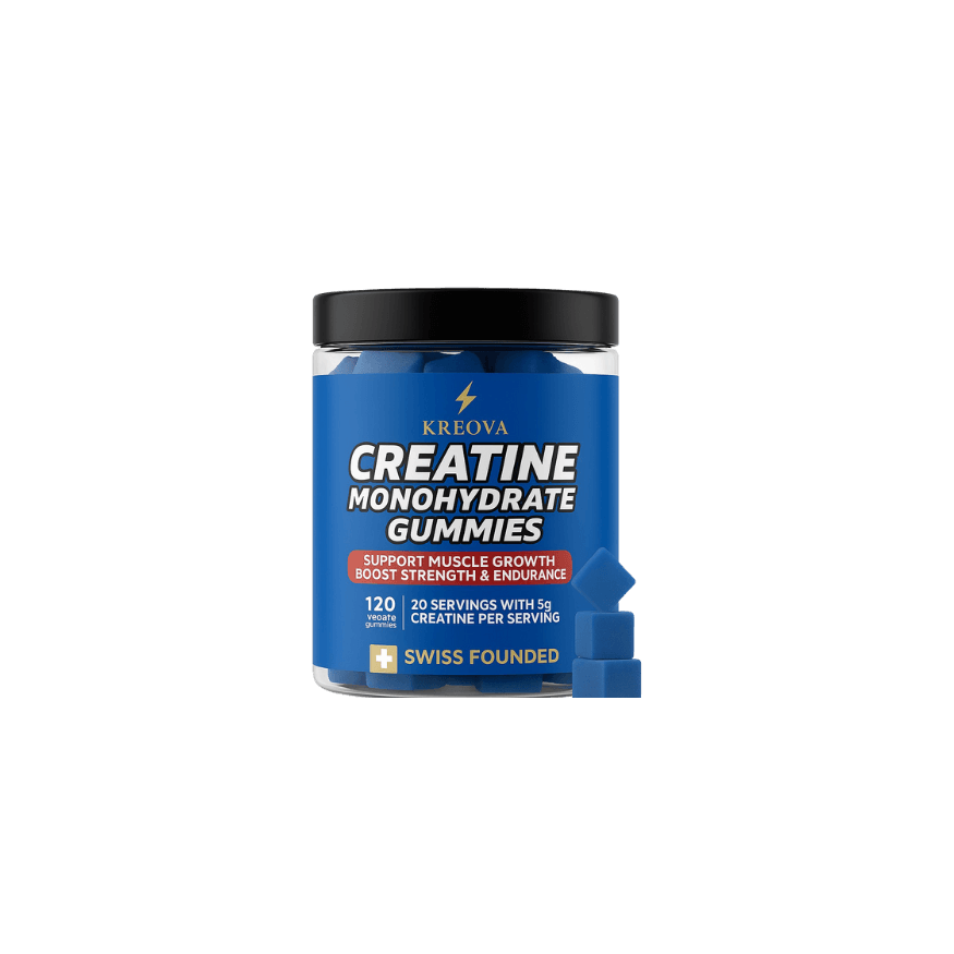Kreatin Monohydrate Gummies Pack of 120 Gummies Boost Muscle Strength, energy support supplement.