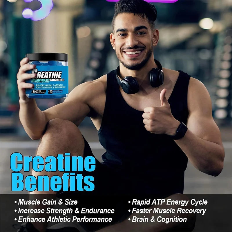 Powerful Strength Support High Quality Creatine Monohydrate Gummy Creatine for Muscle Recovery