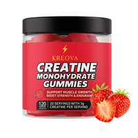 KREOVA Creatine Monohydrate Gummies, 120 Stück, unterstützen Muskelwachstum, gummy candy.